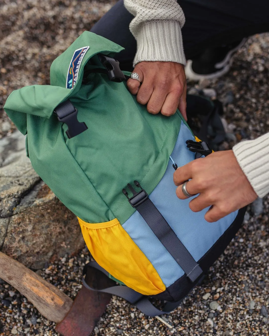 Boondocker 18L Recycled Polyester Backpack - Laurel Green