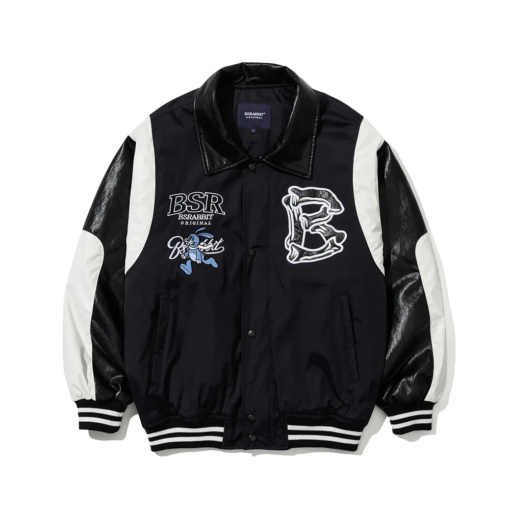 BSR VARSITY JACKET BLACK