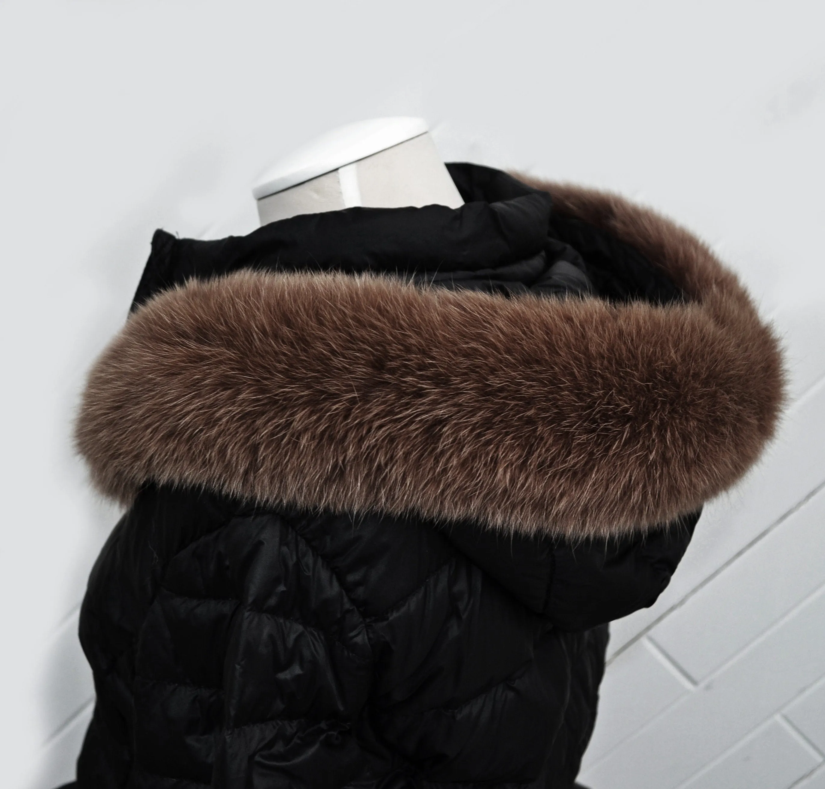 BY ORDER, not Tail, Real Brown Fox Fur Trim Hood, Fur collar trim, Fox Fur Collar, Fur Scarf, Fur Ruff, Fox Fur Hood, Fox Fur, Soft