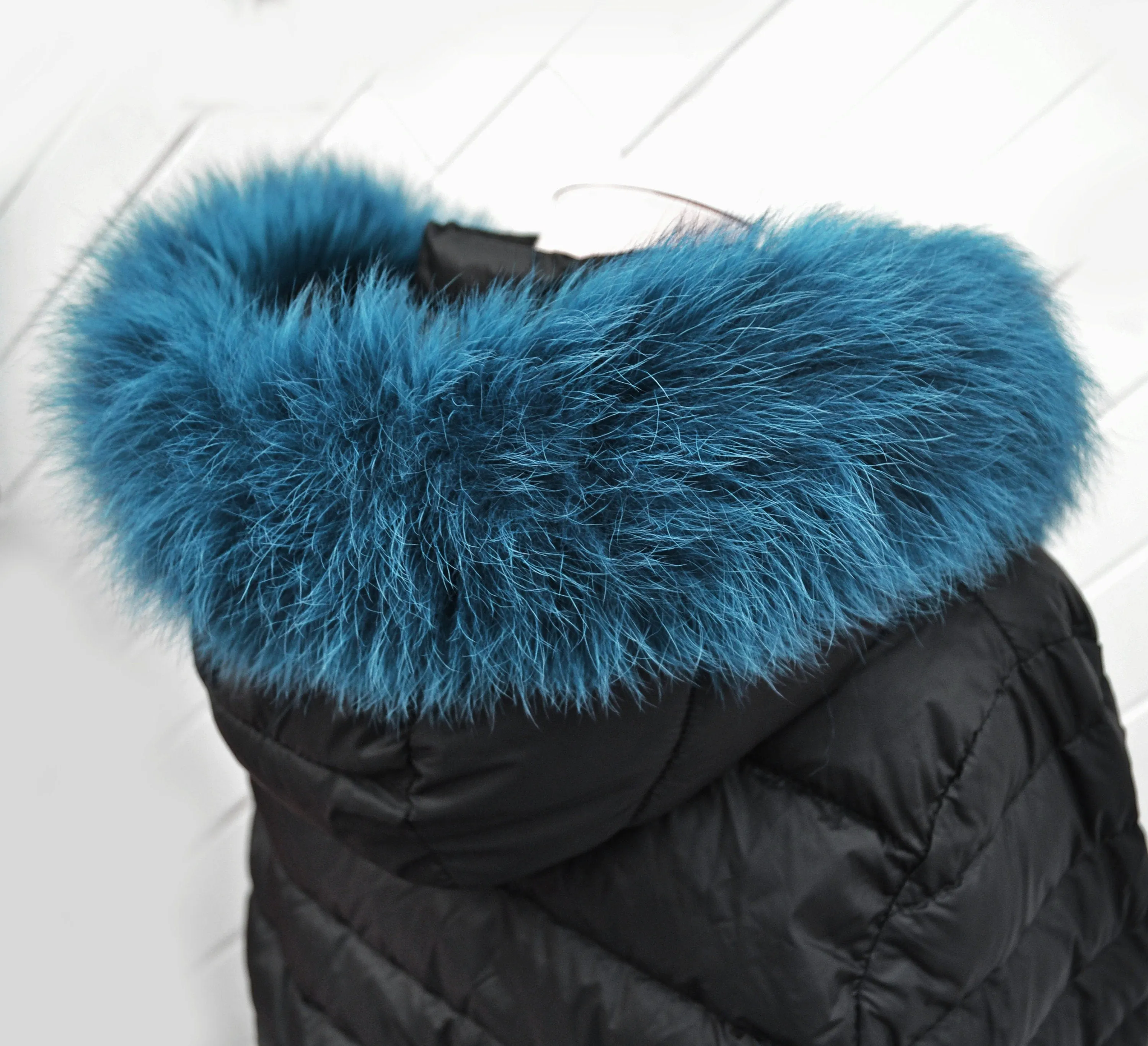 BY ORDER, Real Fox Fur (Tail) Trim Hood, Fur collar trim, Fox Fur Collar, Fur Scarf, Fur Ruff, Fur Hood, Fur stripe, Coat Trim, Green