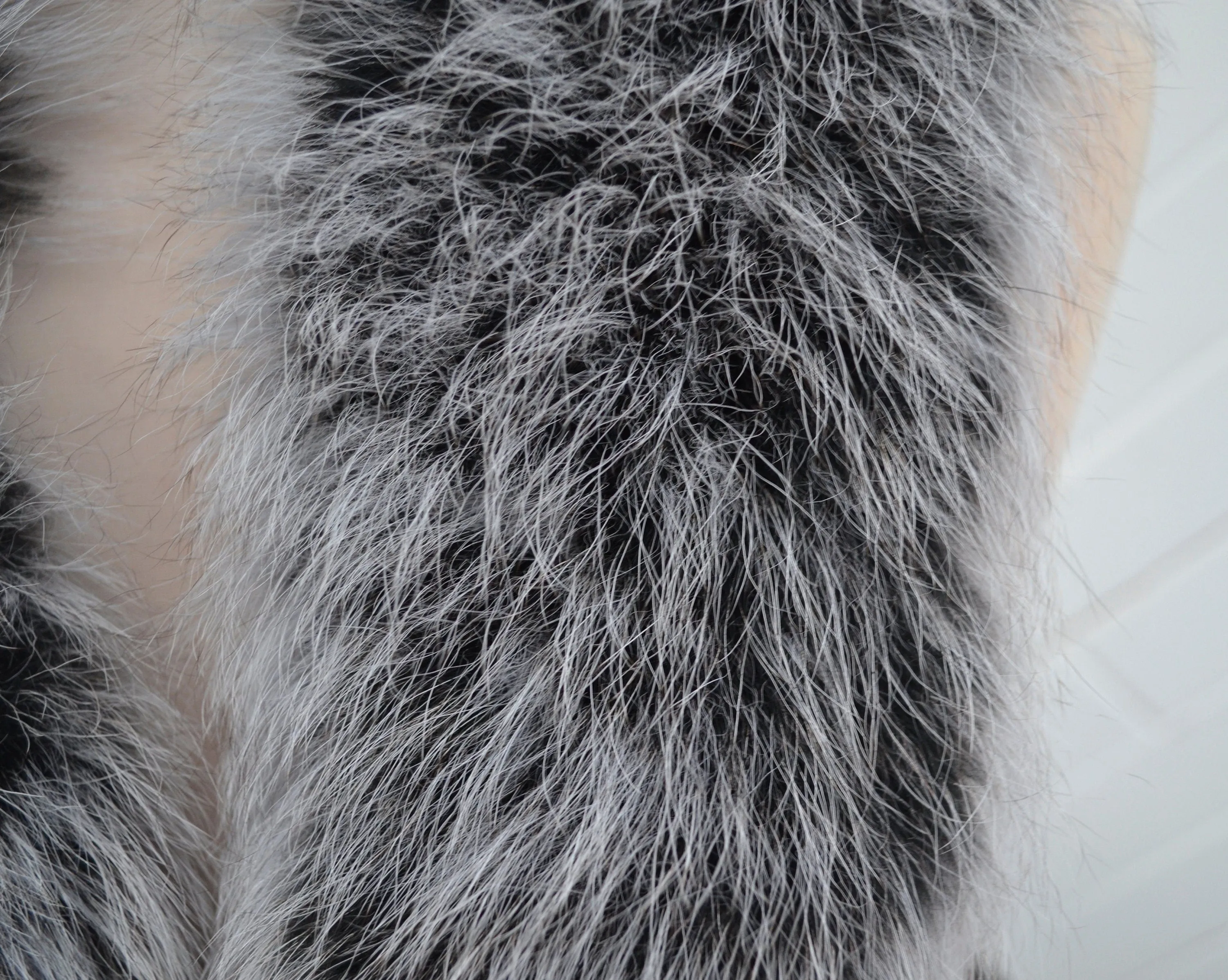 BY ORDER XL Double Real Fox Fur (Tail) Trim Hood, Fur collar trim, Fox Fur Collar, Fur Scarf, Fur Ruff, Fox Fur Hood, Hood Fur, stripe