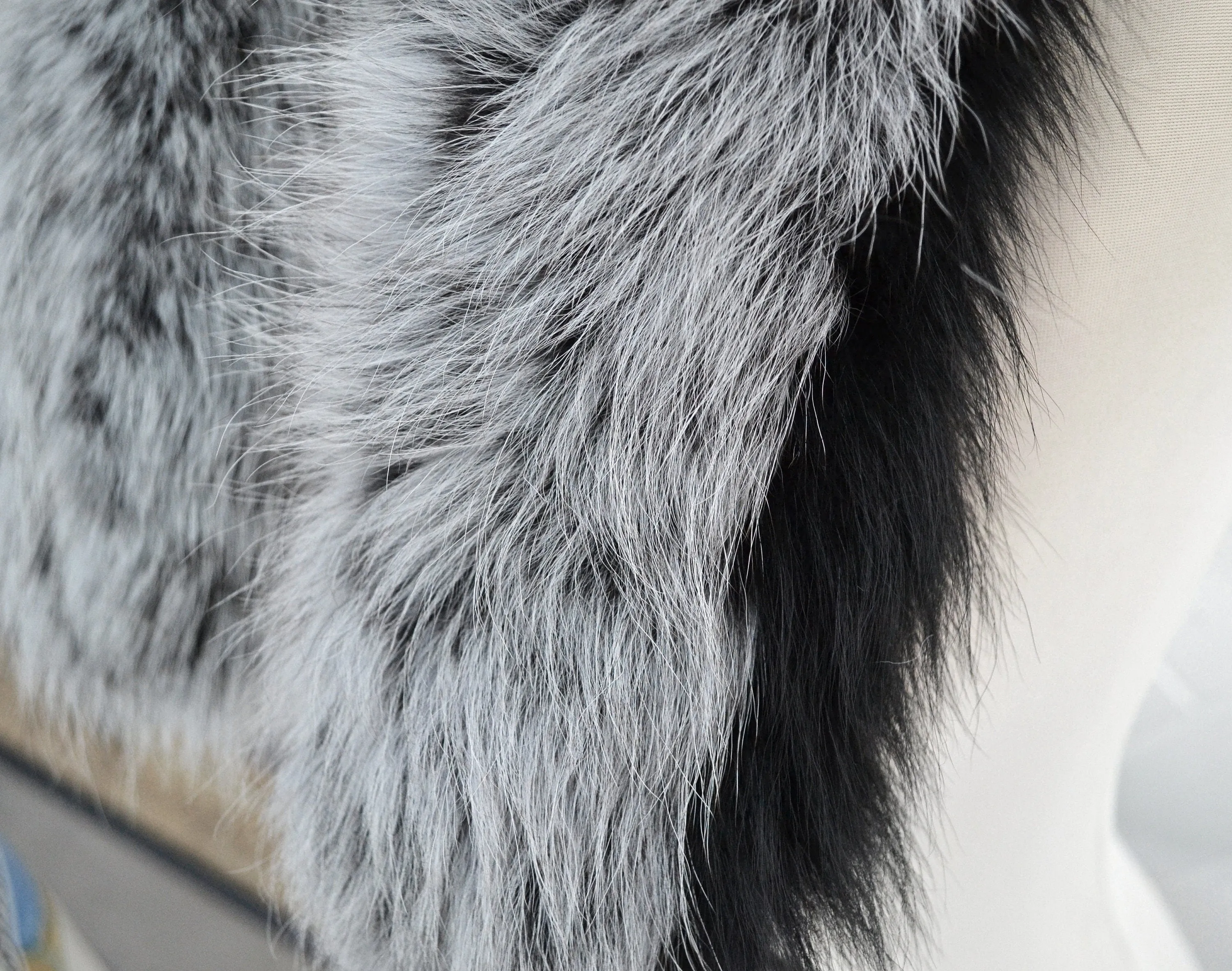 BY ORDER XXL Triple Real Fox Fur (Tail) Trim Hood, Fur collar trim, Fox Fur Collar, Fur Scarf, Fur Ruff, Fox Fur Hood, Hood Fur, stripe