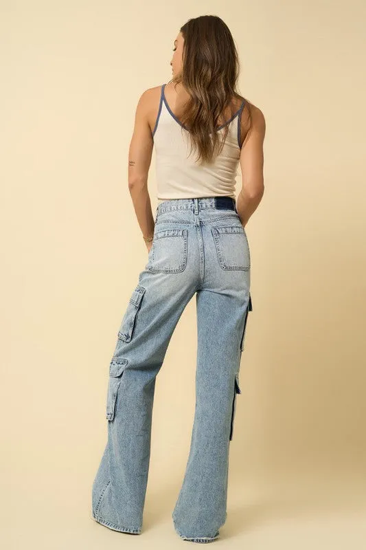 CROSSOVER RELAXED CARGO JEANS