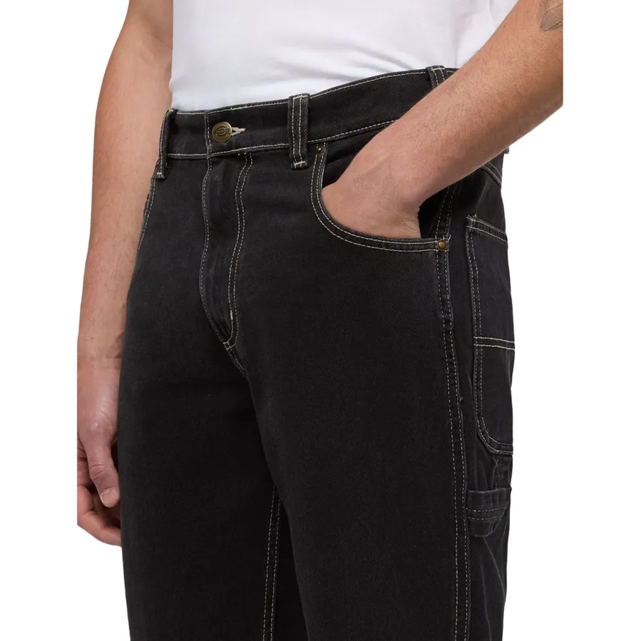 Dickies pantalone in jeans da uomo Garyville DK0A4XECRIN1 denim scuro