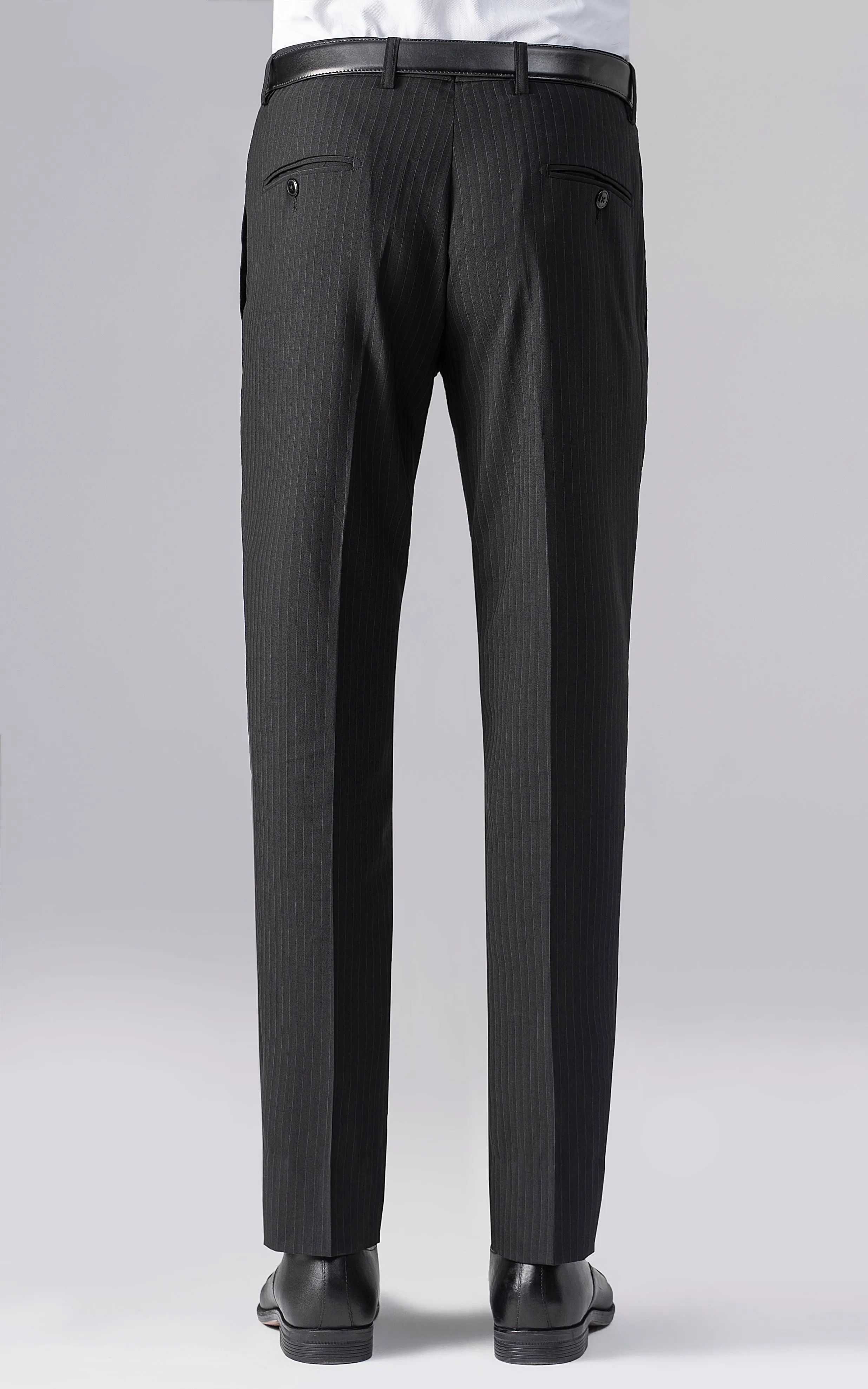 DRESS PANT  SLIM FIT BLACK SELF