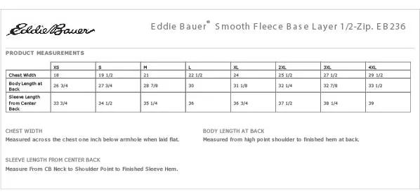 Eddie Bauer® Men's Smooth Fleece Base Layer 1/2-Zip