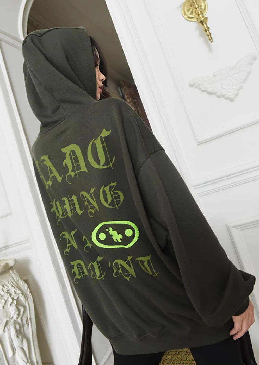 Edgy Open Hole Distressed Hoodie