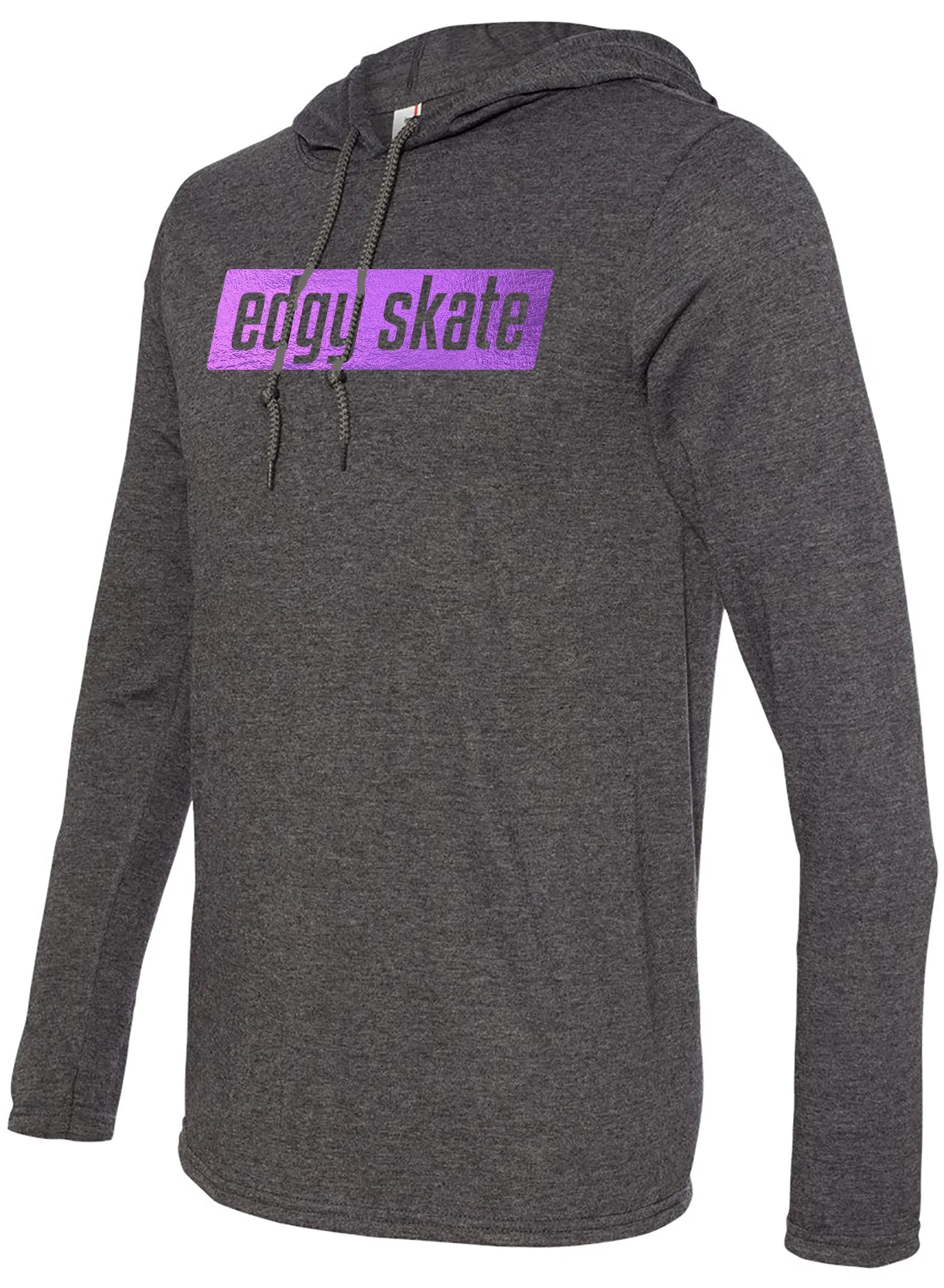 edgy skate long sleeve hoodie t-shirt