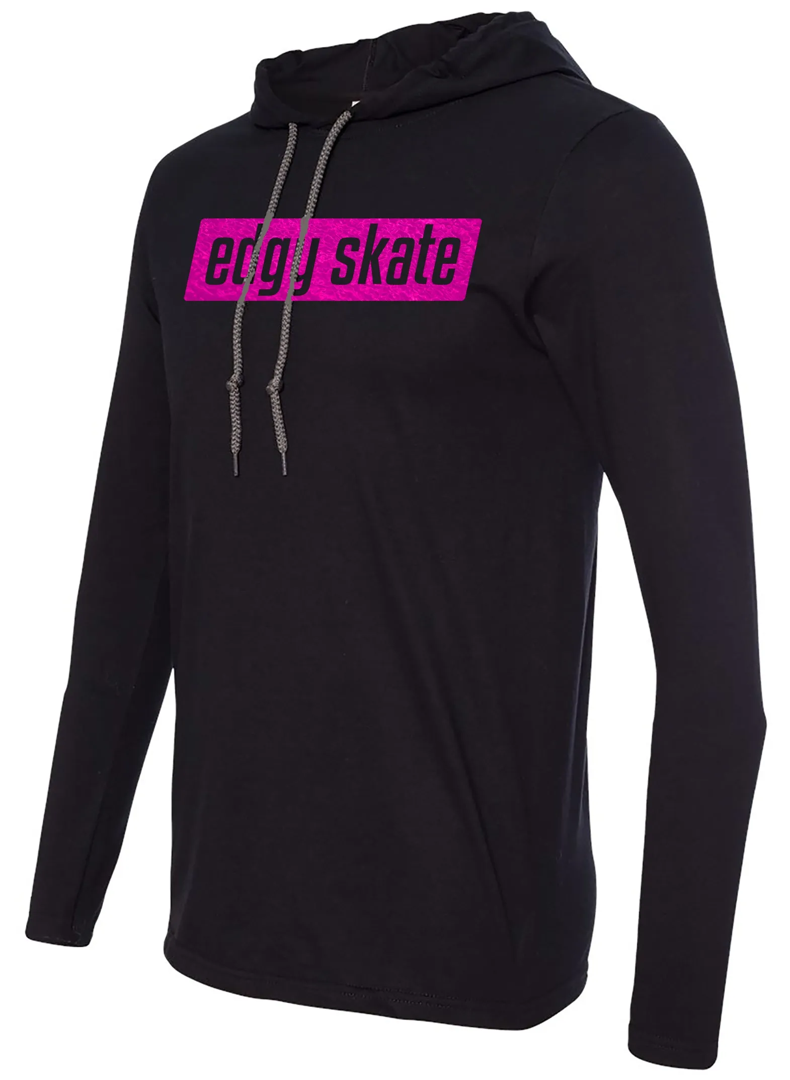 edgy skate long sleeve hoodie t-shirt