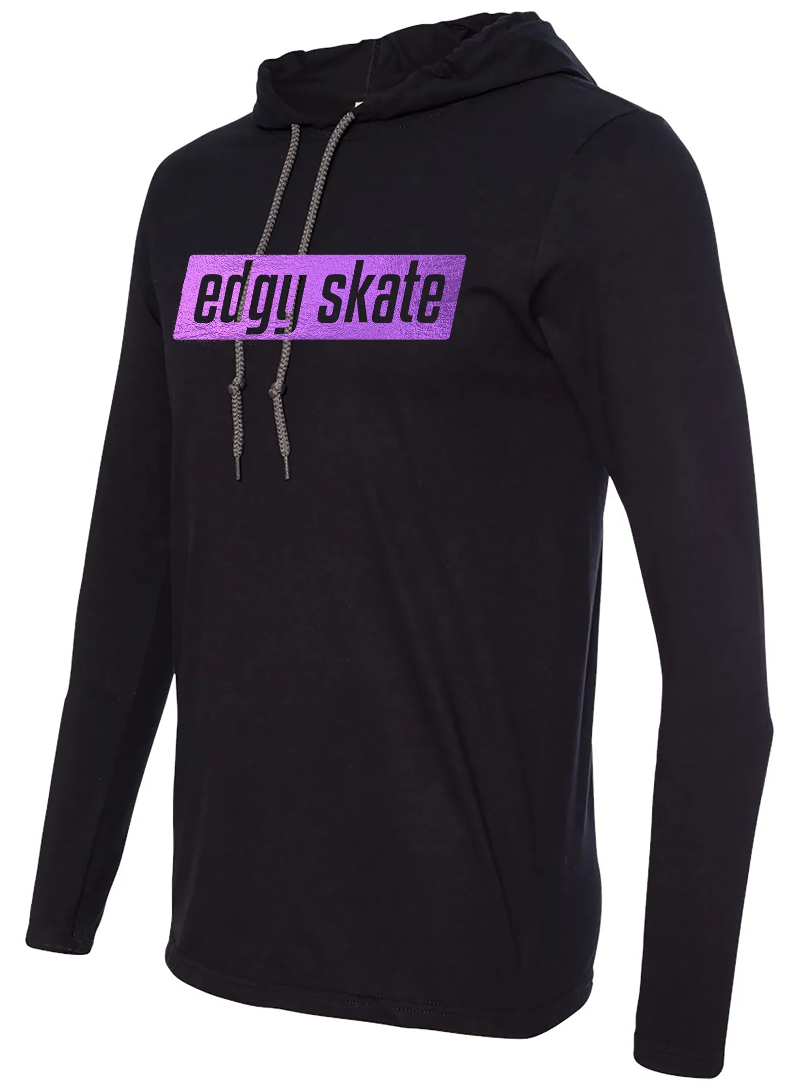 edgy skate long sleeve hoodie t-shirt