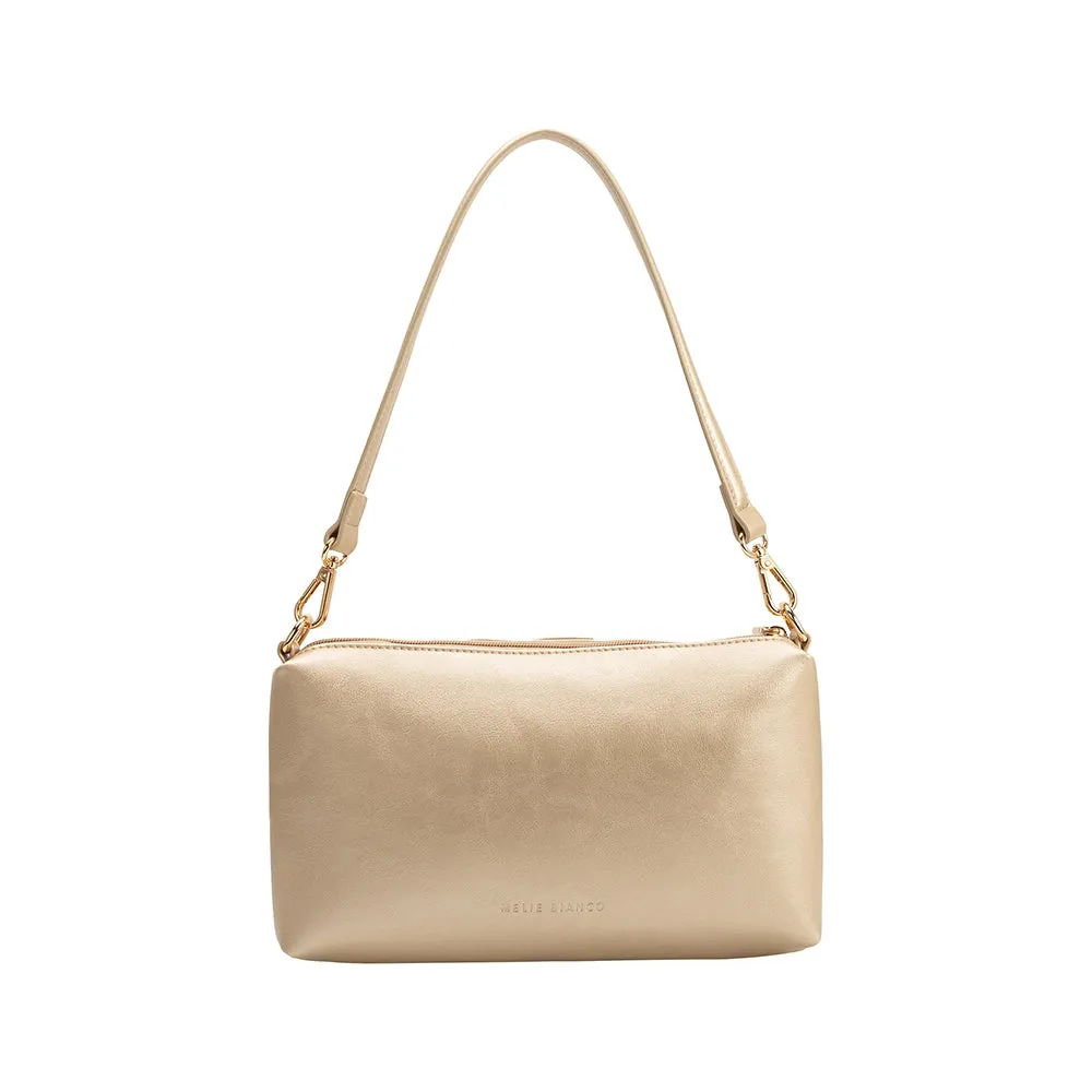 Florence recycled vegan shoulder bag, gold