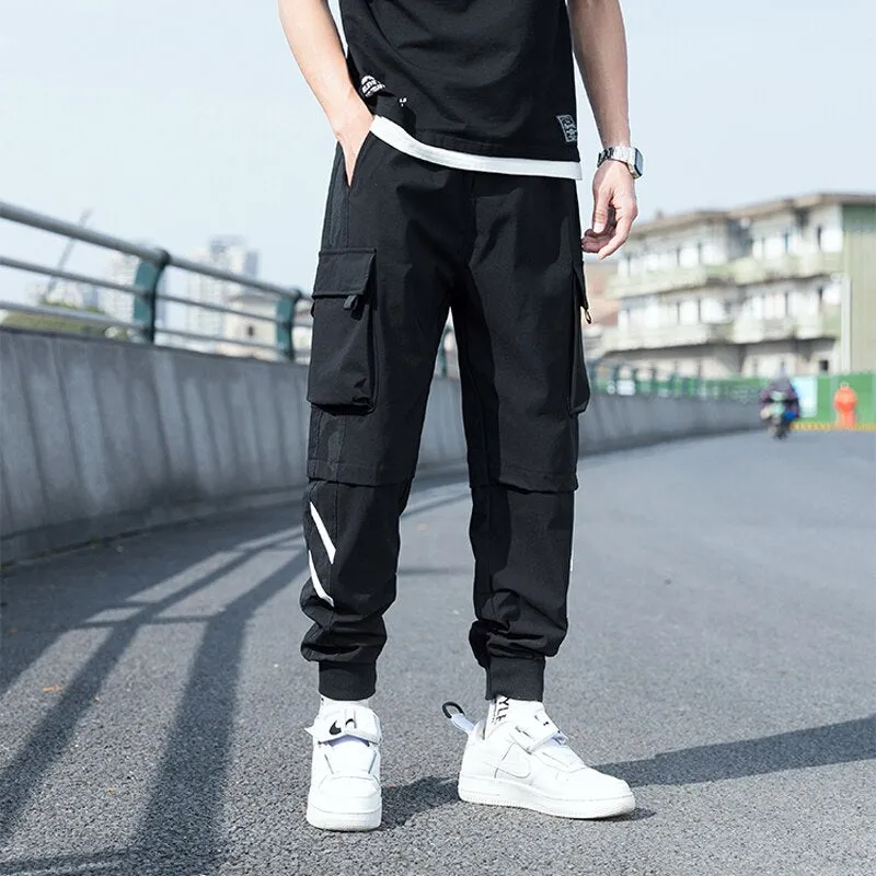 Funki Buys | Pants | Men's Slim Fit Casual Cargo Pants | Joggers