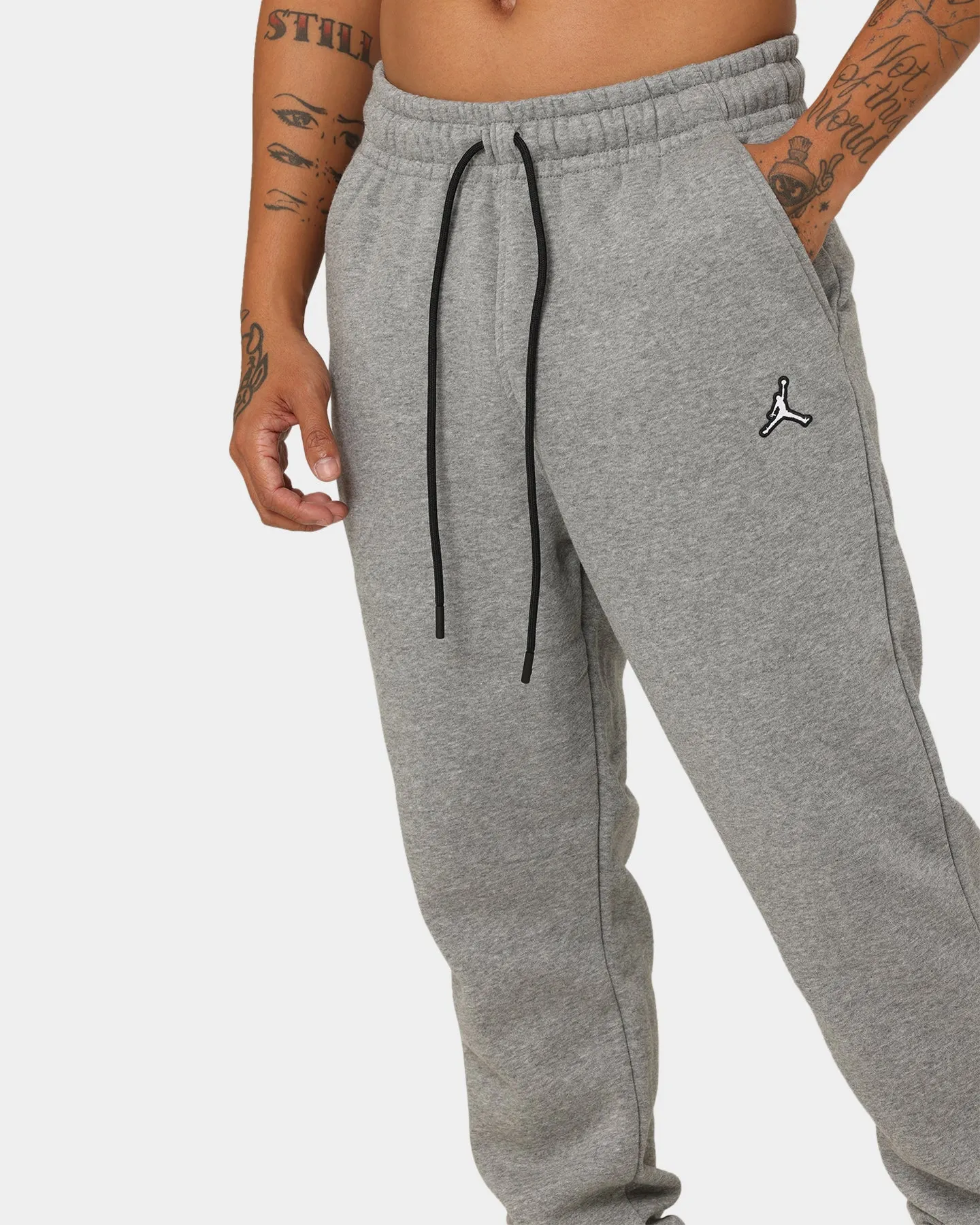 Jordan Essential Fleece Pants White/Black/Carbon Heather