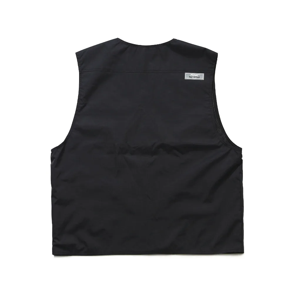 LOGO NYLON VEST BLACK