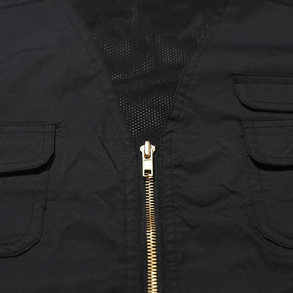 LOGO NYLON VEST BLACK