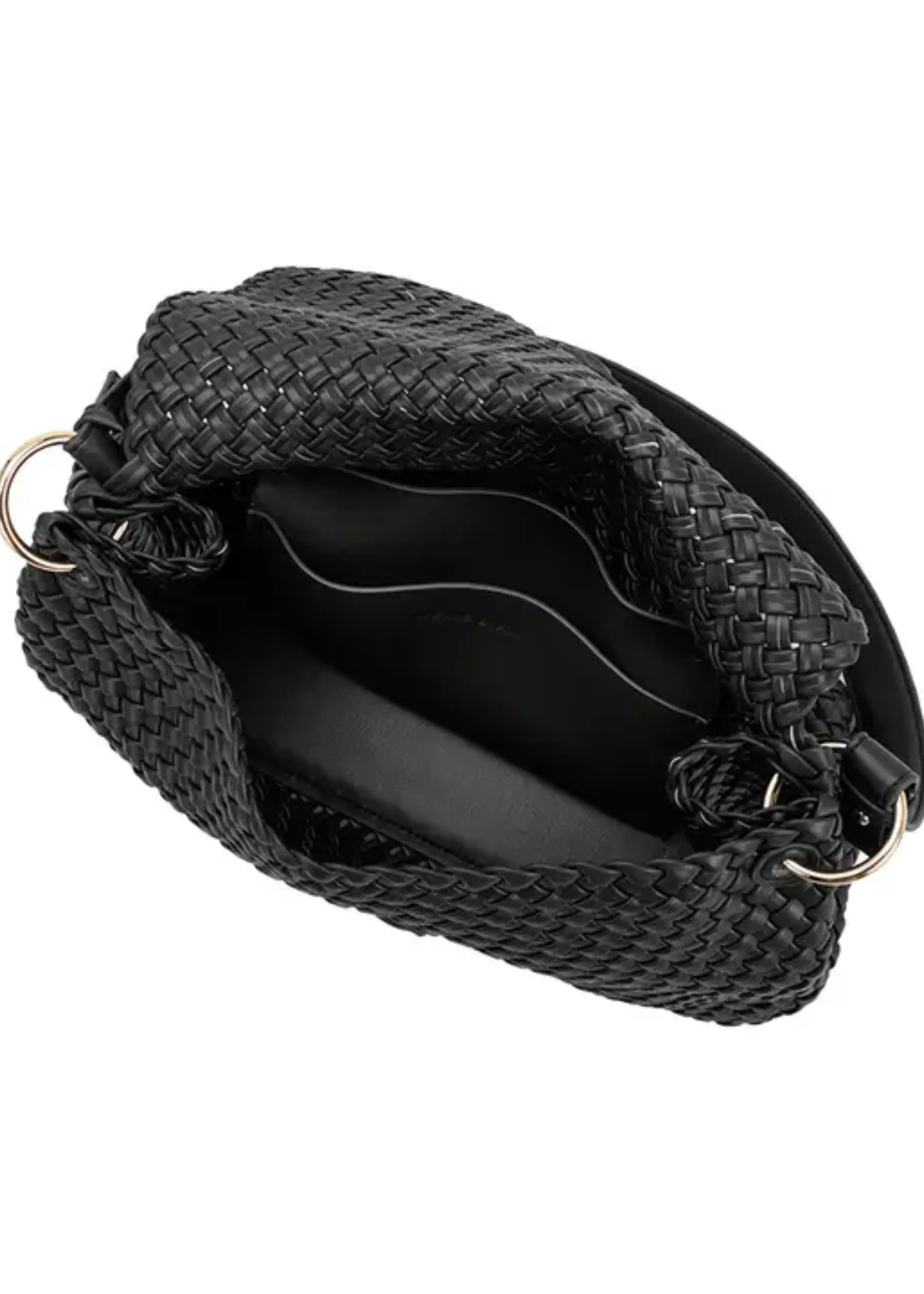 Natalia recycled vegan shoulder bag, black