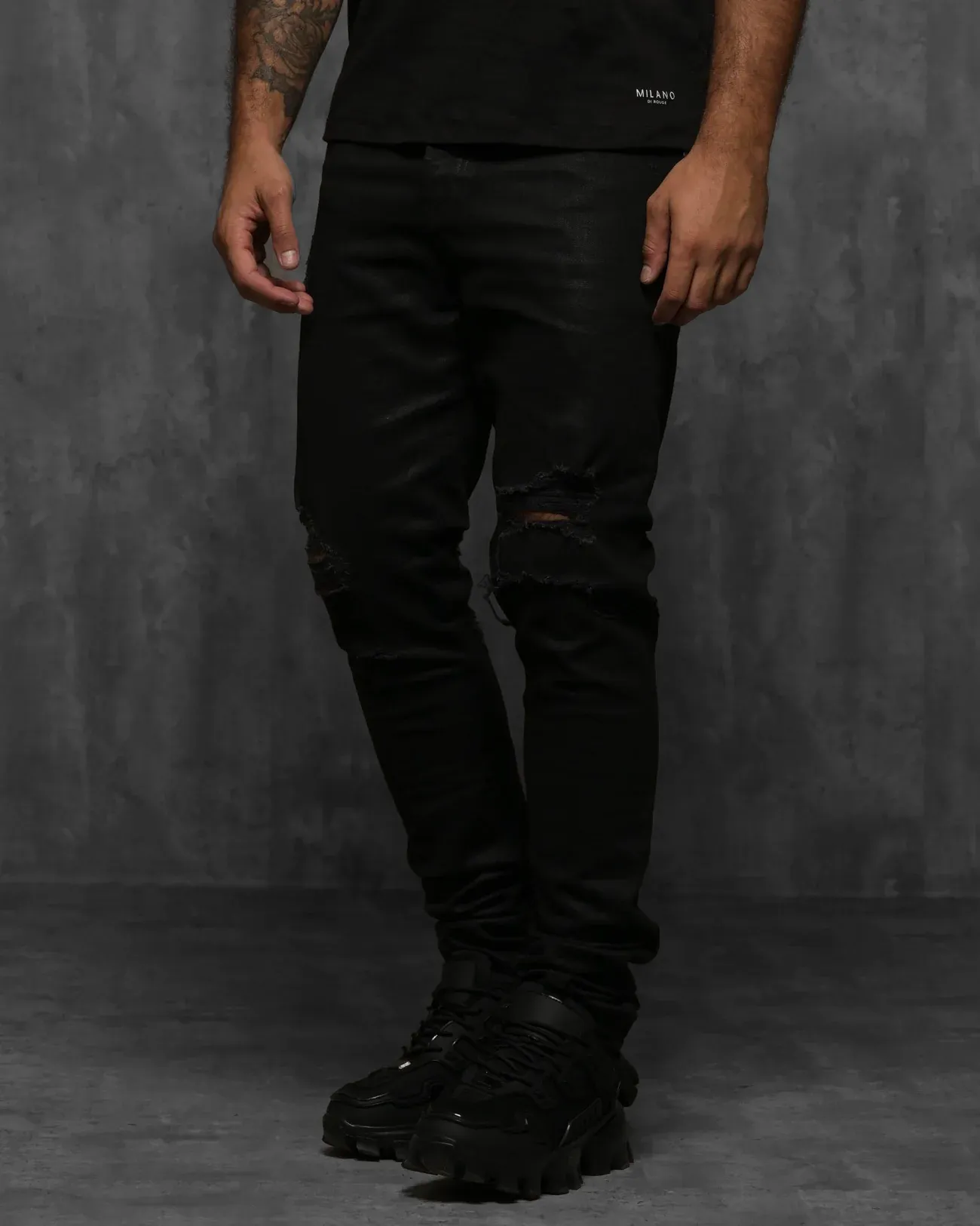 Ramiro Waxed Denim Jeans