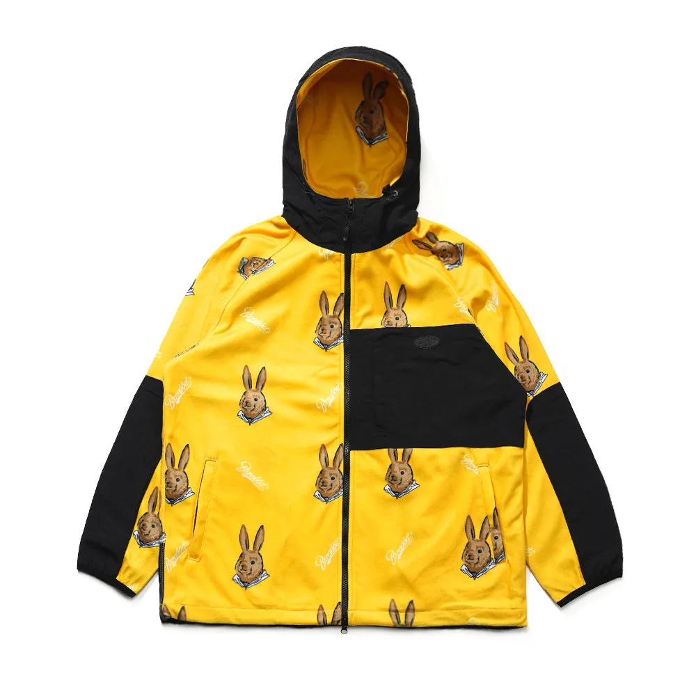 ROYAL FLEECE HOODED JACKET BEAR RABBIT YELLOW