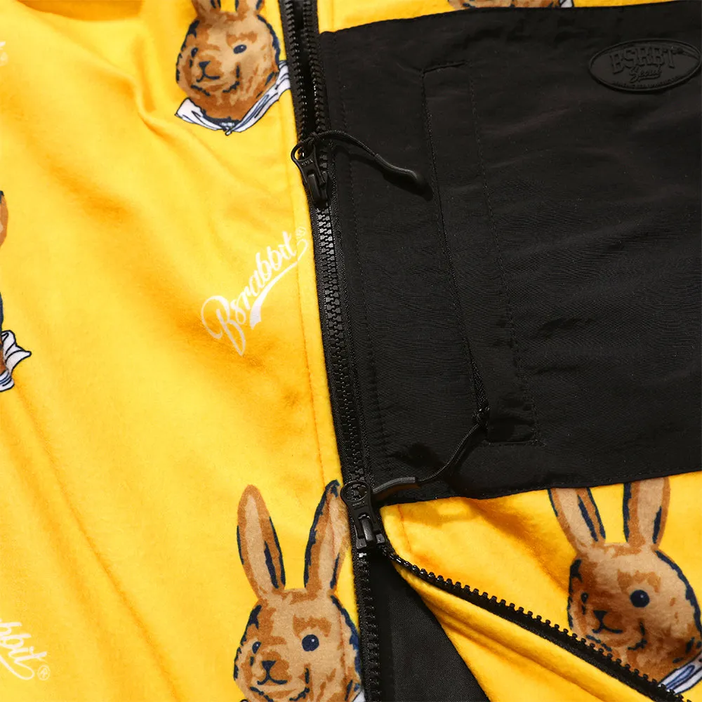 ROYAL FLEECE HOODED JACKET BEAR RABBIT YELLOW