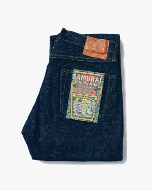 Samurai Jeans S0510XXII Regular Straight Otokogi 15oz Selvedge Jeans - Indigo Onewash