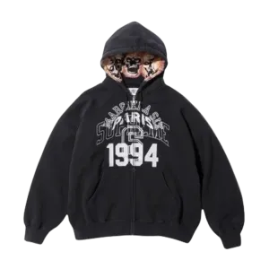 Supreme x MM6 Maison Margiela Zip Up Hoodie 'Black'