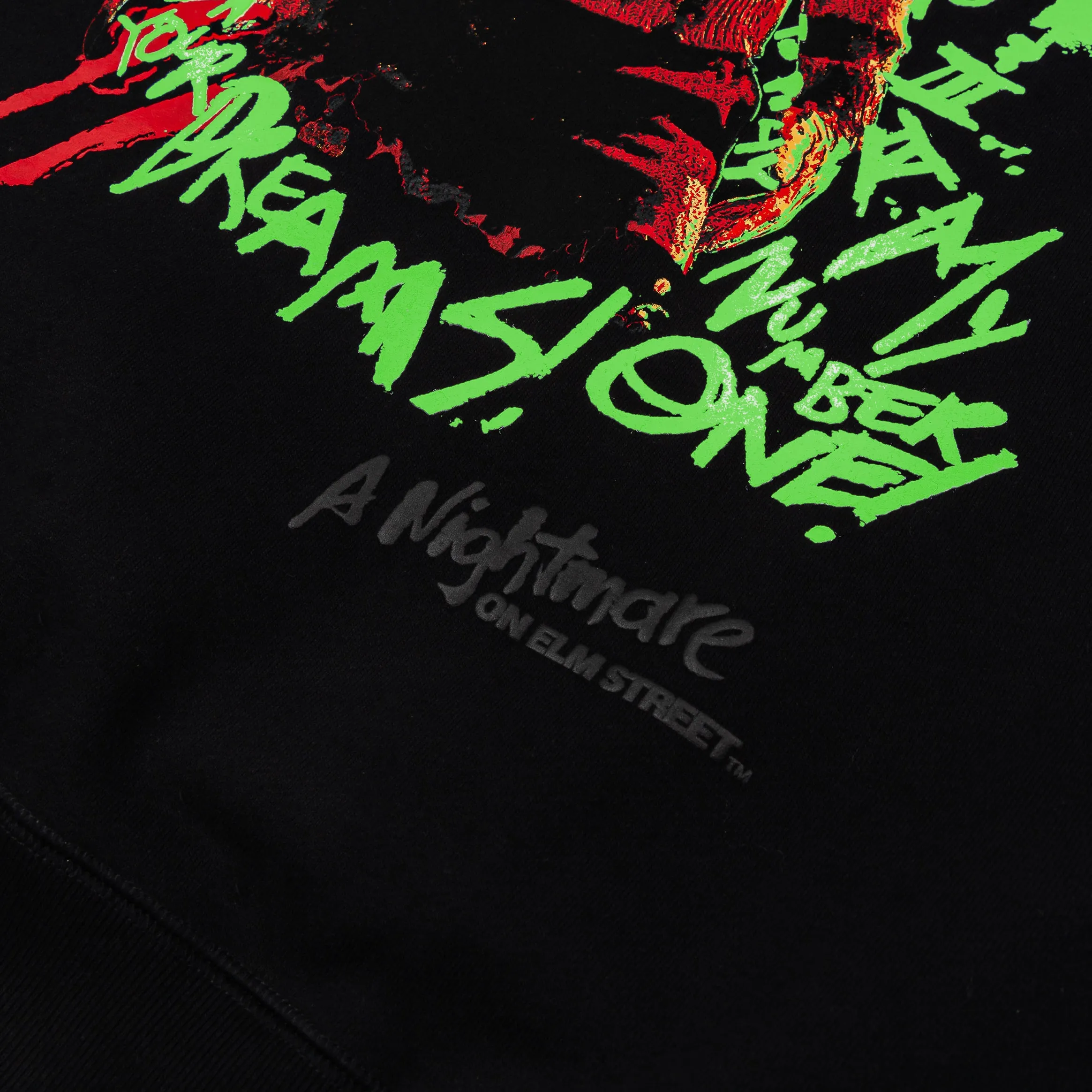 The SP x Nightmare On Elm Street Guess Who Mask Zip Up Mens Hoodie (Black/White)