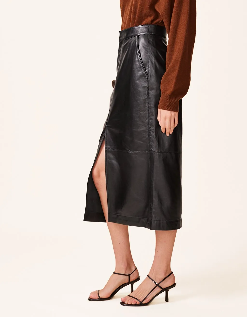 unsubscribed leather pencil skirt