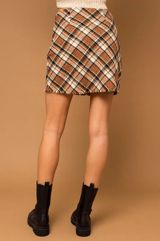 Vintage Allure Plaid Mini Skirt