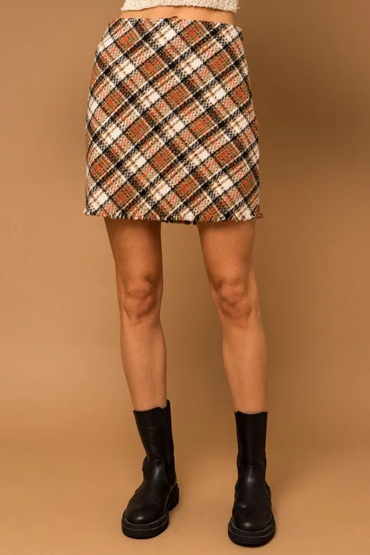 Vintage Allure Plaid Mini Skirt