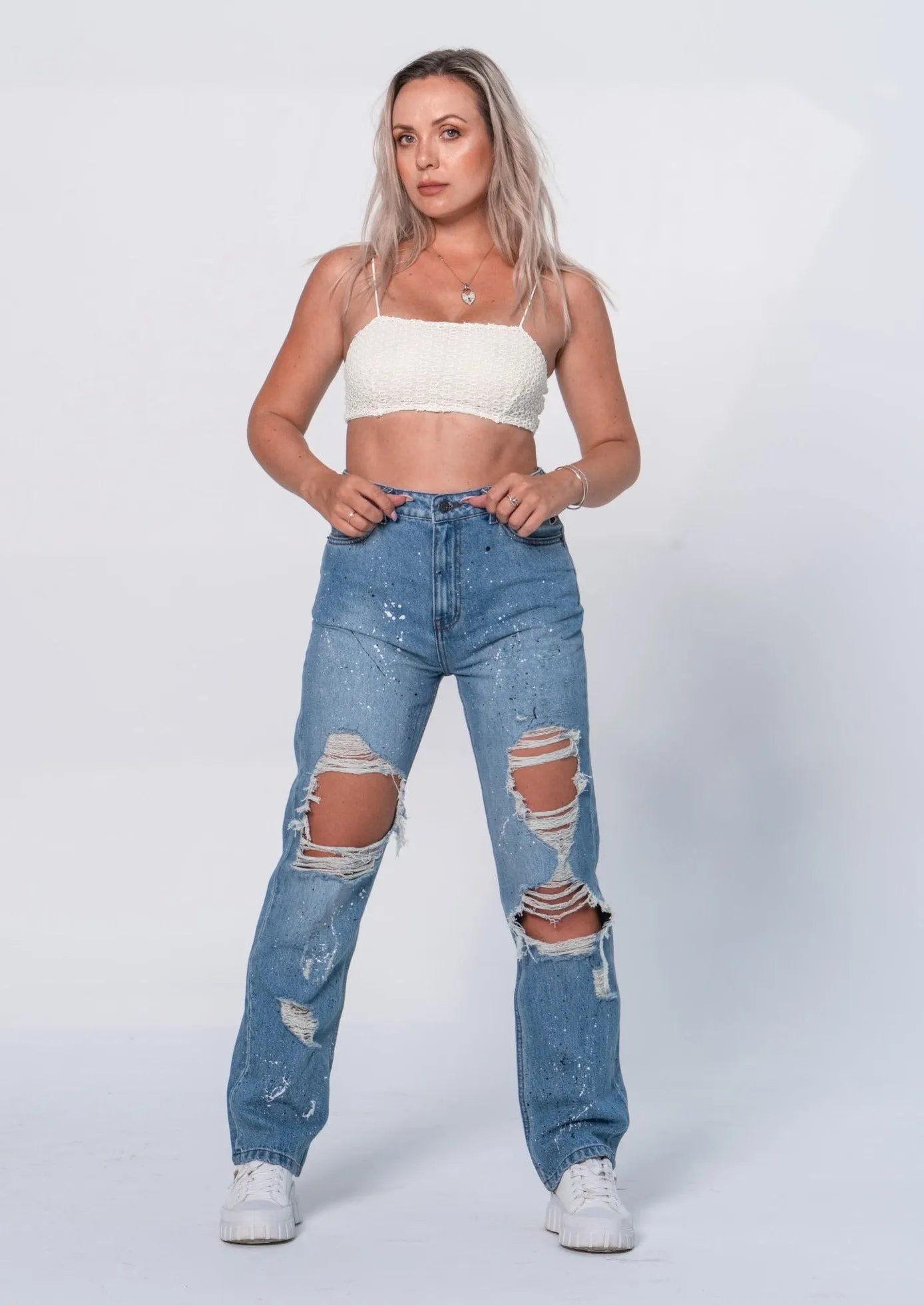 Vintage Ripped Jeans