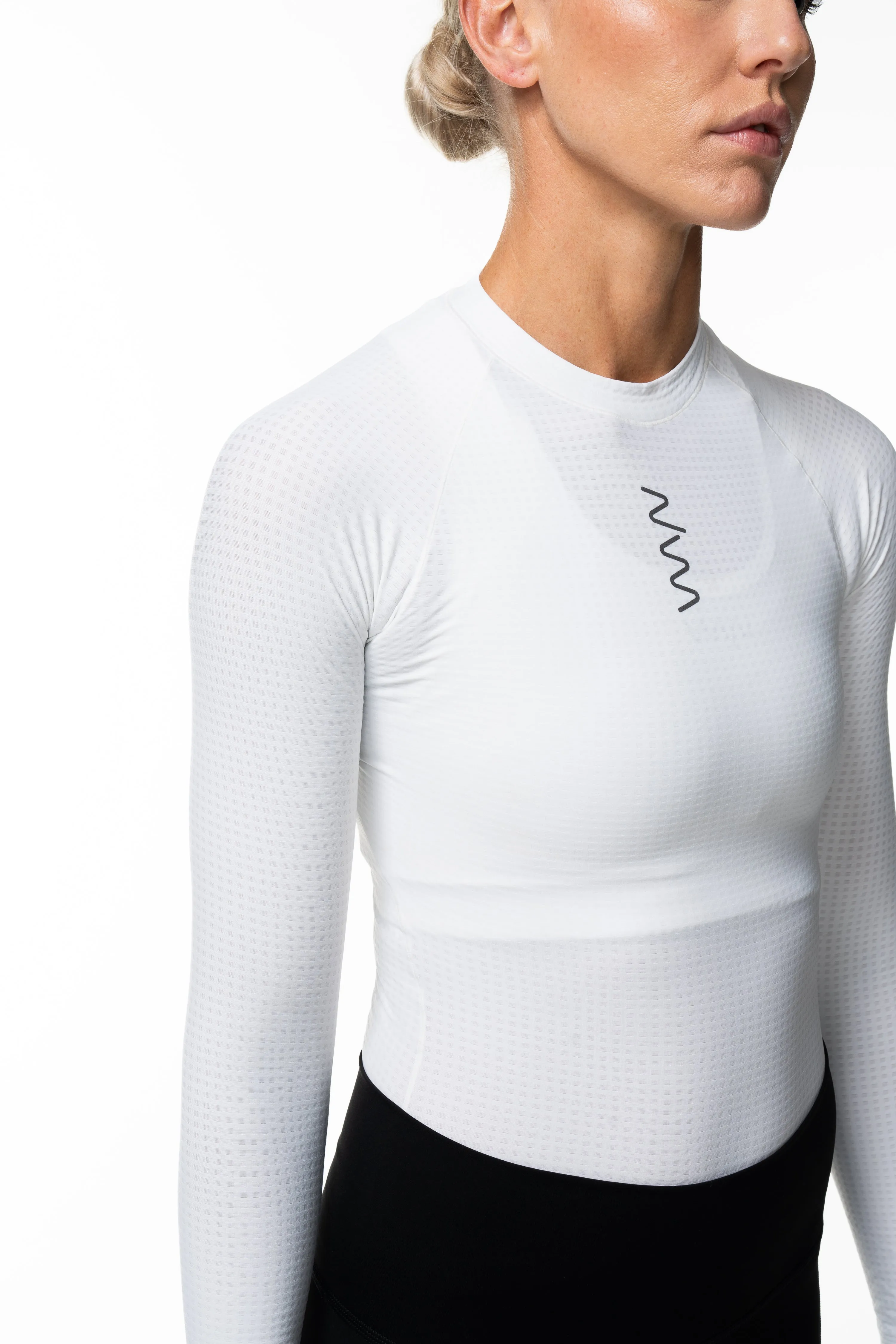 Women's Sleeved Base Layer - White