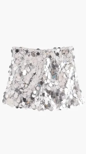 Zaira – Radiant sparkle – Glitter mini skirt