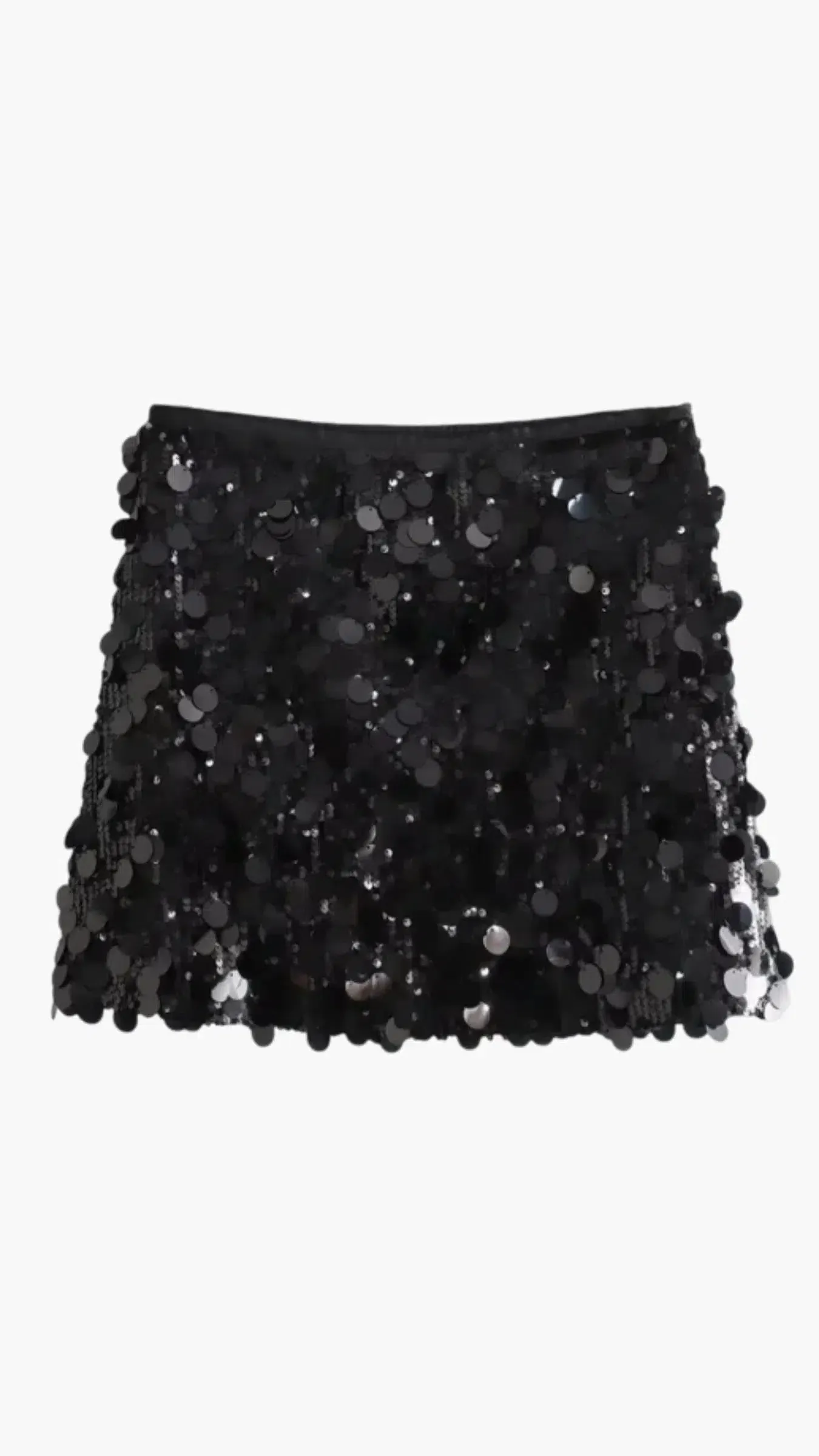 Zaira – Radiant sparkle – Glitter mini skirt